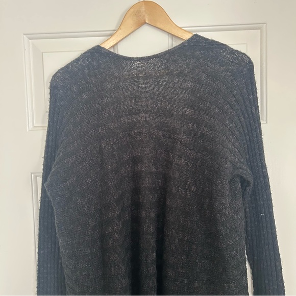 Free People Women’s Knit Open Front Duster Grey Lightweight Size Small - Picture 7 of 10